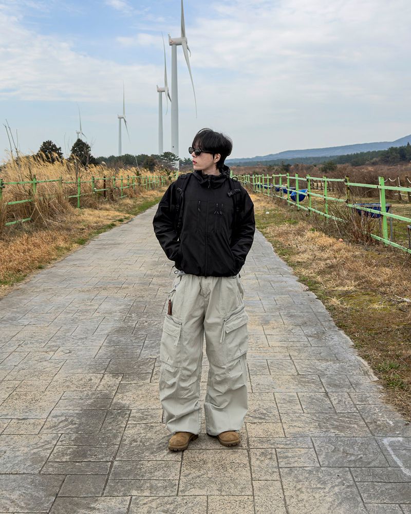 Zeka Zip Cargo Wide Pants