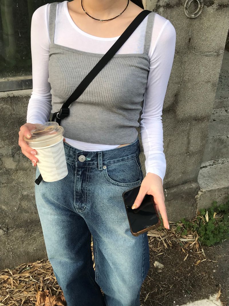 Slim layered shirring t
