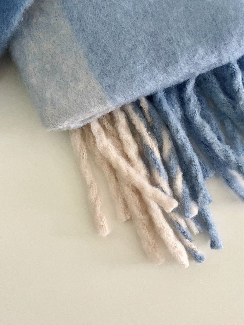Snowflake long check muffler