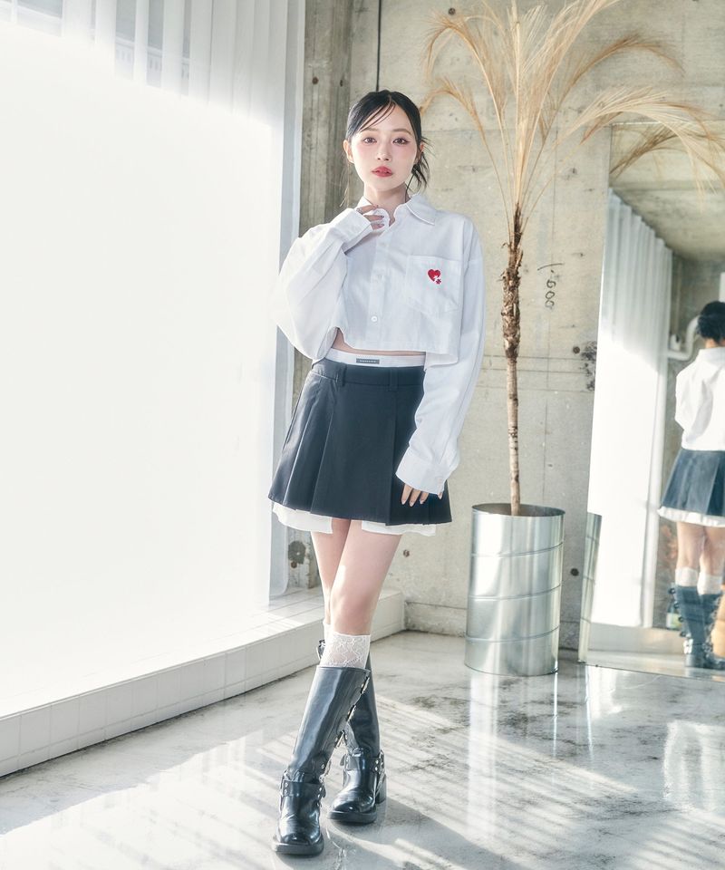 UNISEX 2WAYハートシャツ