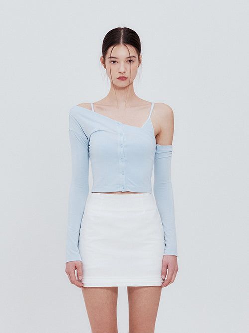 Not your rose（ノットユアローズ）の「Yui cardigan set (Blue)（Tops）」