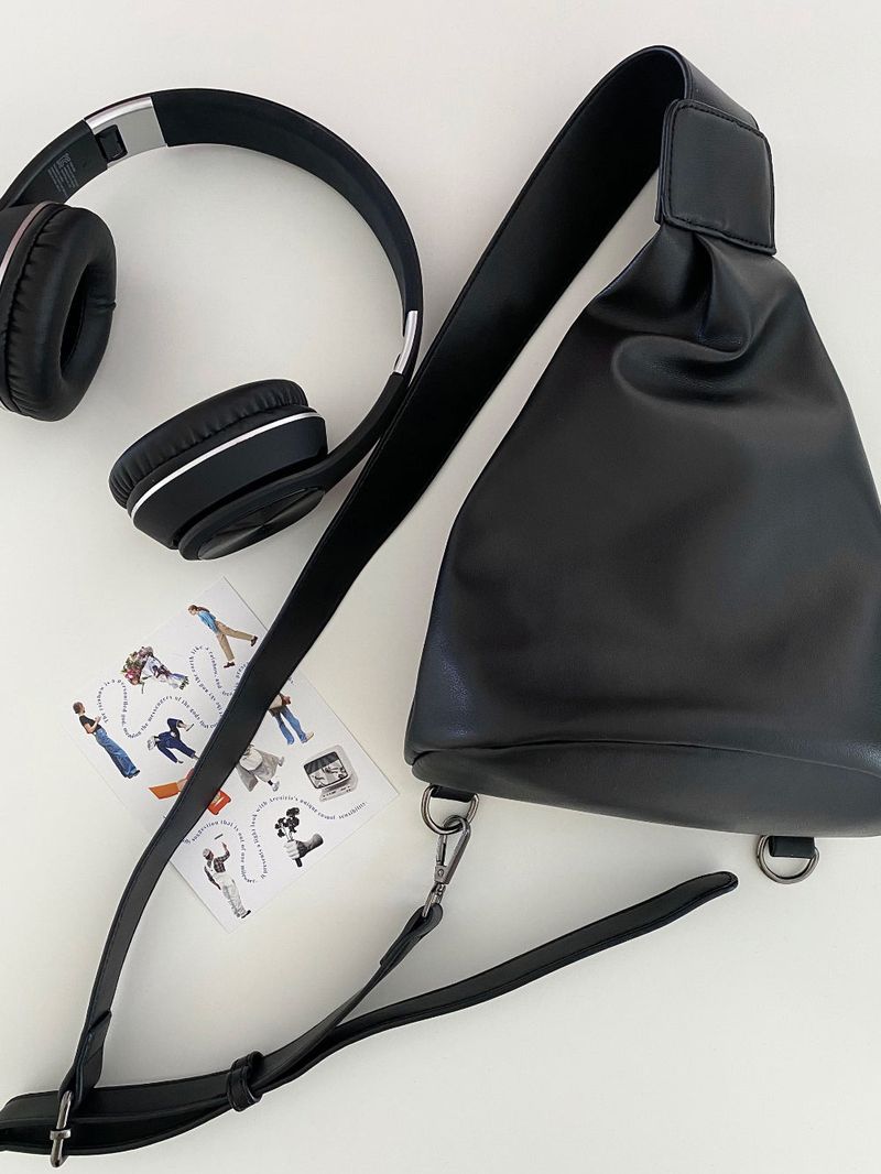 Cross leather sling bag