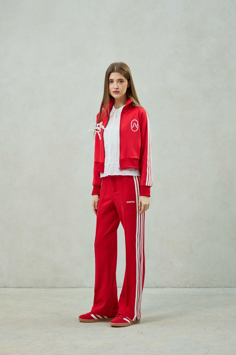 JOEL JERSEY TRACK PANTS / RED