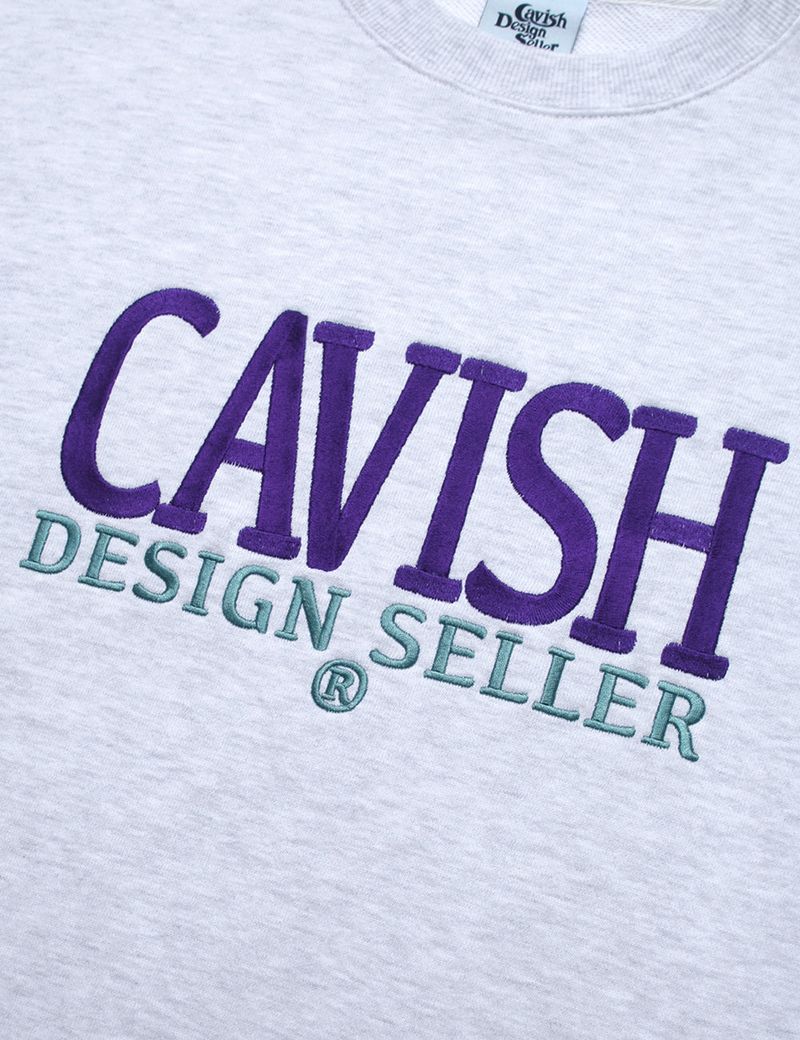 SERIF EMB SWEATSHIRT LIGHT GREY(CV2CFUM470A)