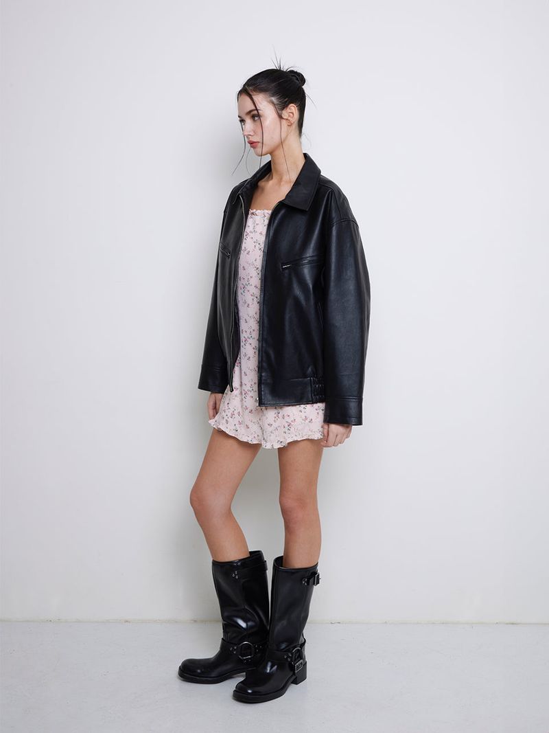 Frill mini dress (pink)
