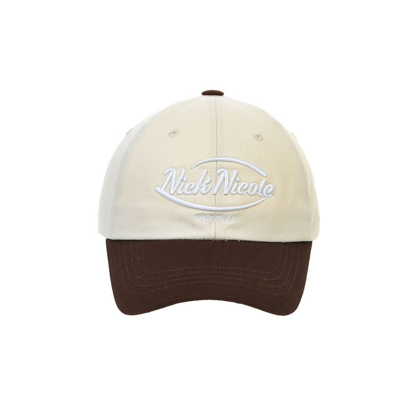 NICK&NICOLE(ニック&ニコール)の「NICOLE ORIGINALS LOGO BALL CAP_BEIGE BROWN(Hats)」