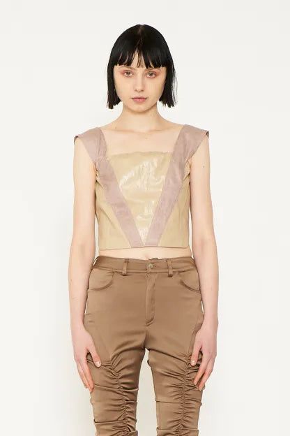 VIA FAKE LEATHER TANK