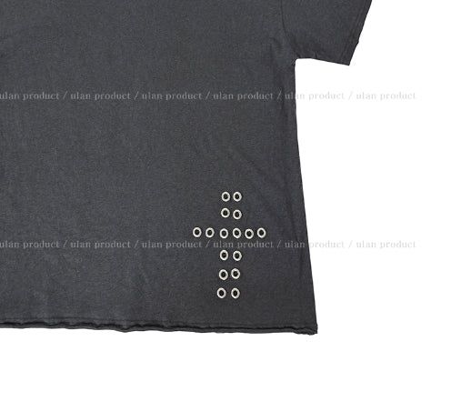 Hati Cross Punching Studded Short Sleeve