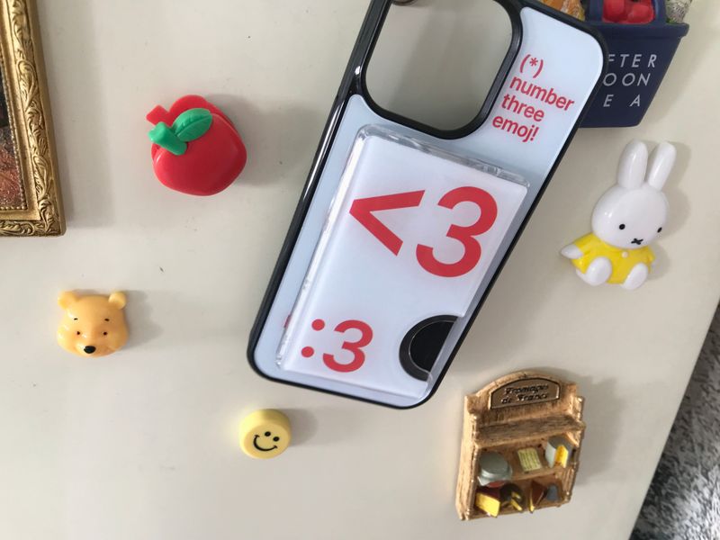 [MADE] Number 3 emoji case (Sky blue) (magsafe) 