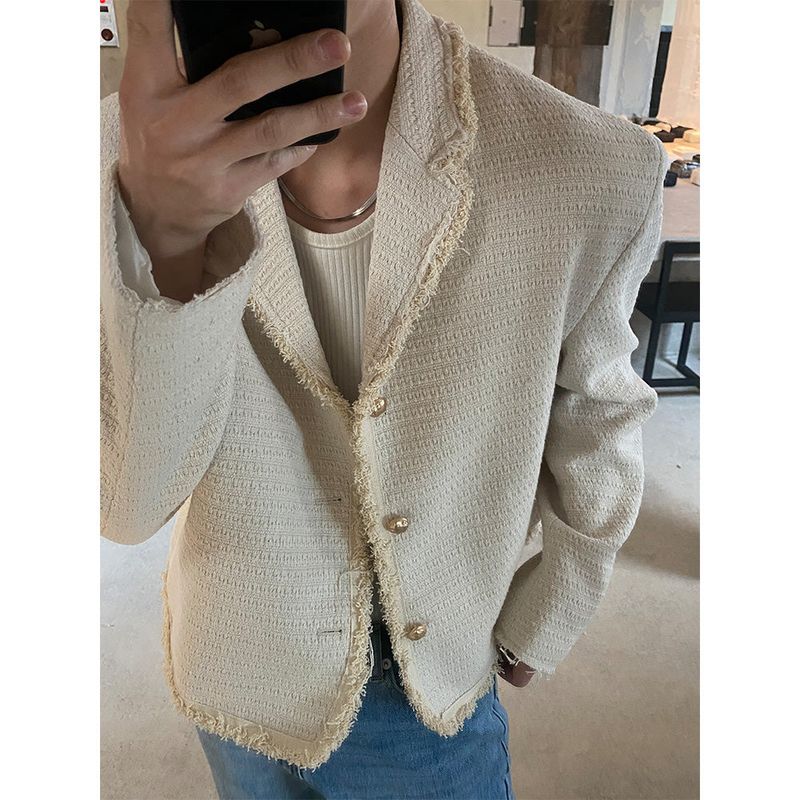 [S/F] Tail cutting tweed jacket(2color)