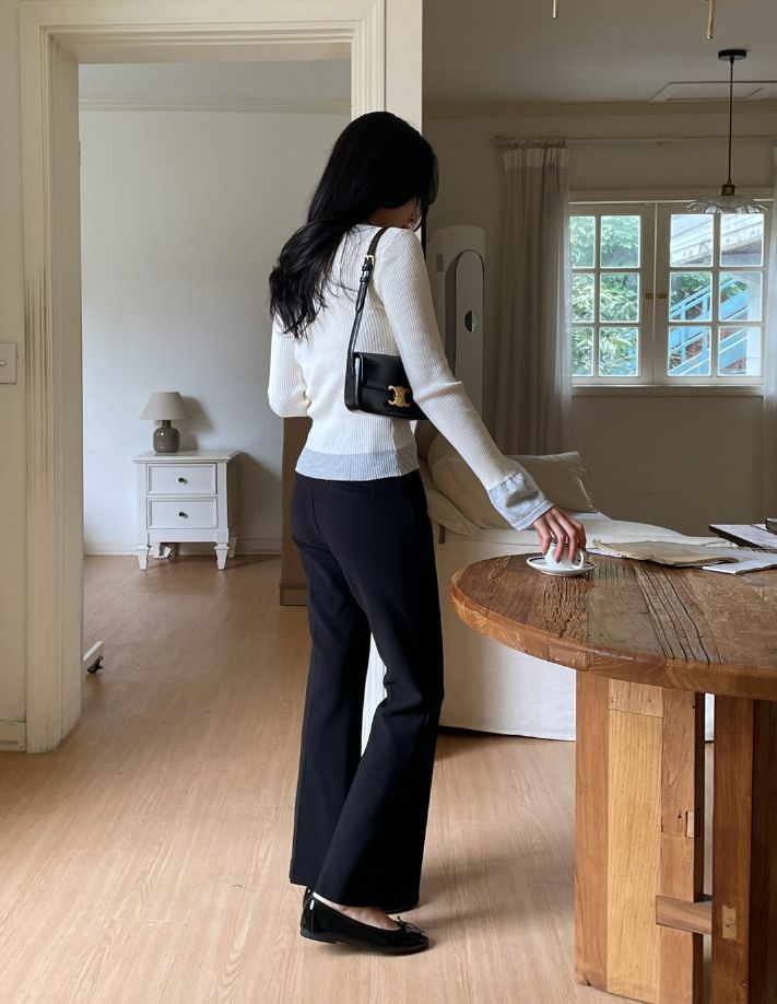 Masen Banding Span Bootcut Slacks