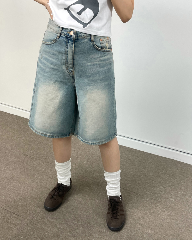 ADY DAMAGE BERMUDA SHORT PANTS 2C