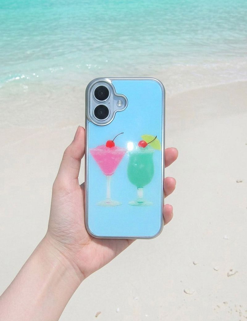 【MADE】Beach Cocktail Glass Bumper Case