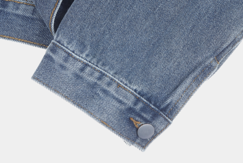 Nechis Washed Cropped Denim Jacket