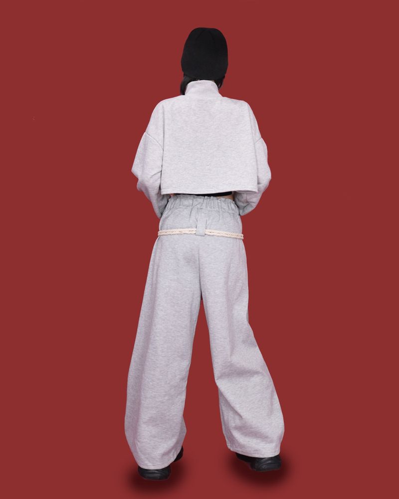 loop wide banding pants