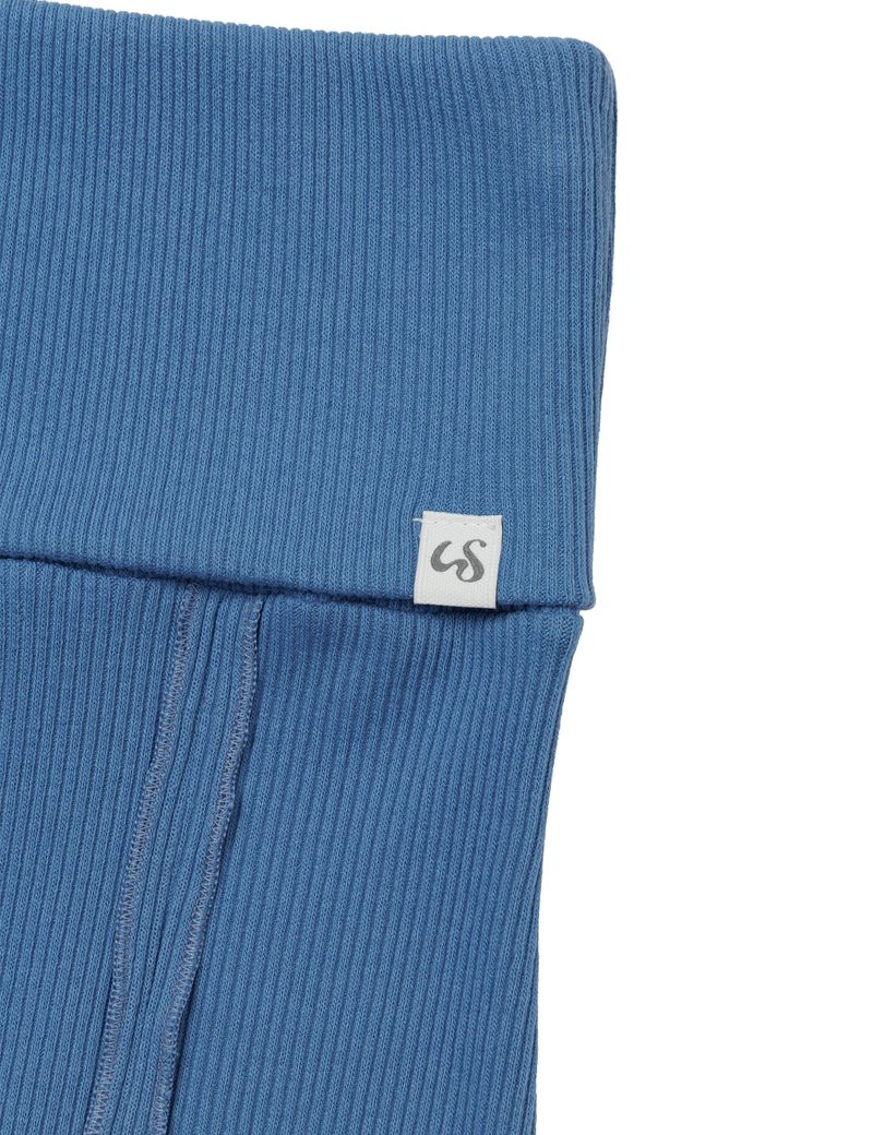RIBBED LONG SKIRT(BLUE)