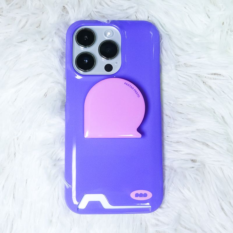 【MADE】Card Pocket glossy hard Phone case(2 colors)