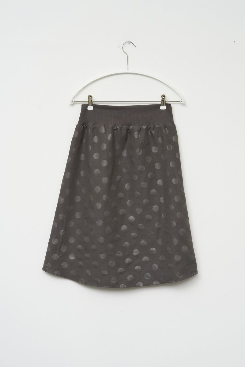 (W) Oshi Button Dot Skirt