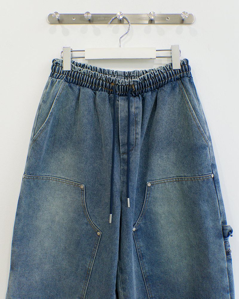 Leaf Double Knee Denim Pants