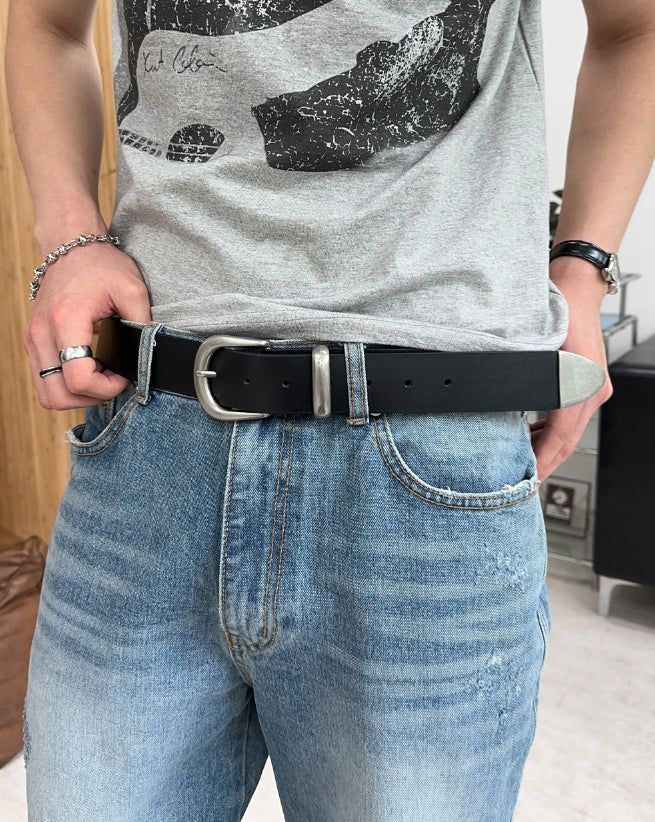 SATIIIZ（サティーズ）の「ロット ワイド マット レザー ベルト（ファッション小物）」