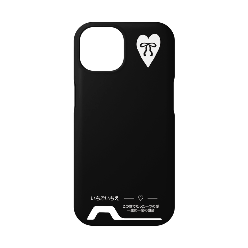 mi ❤︎ littleboutique（ミ❤︎リトルブティック）の「ICHIGOICHIE Card Pocket Case - BLACK（Smartphone Accessories）」
