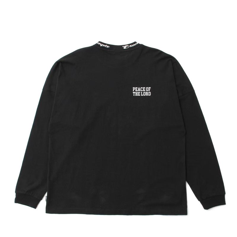 EXAMPLE CURSIVE CIRCLE LOGO BIGCOLLAR L/S TEE