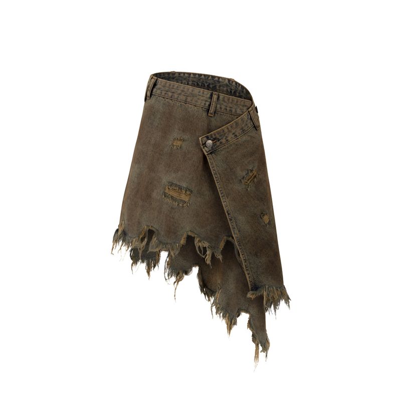 Aesir Studios（アースィア・スタジオ）の「ATLU - Wrap skirt (greenwash)（Skirts）」