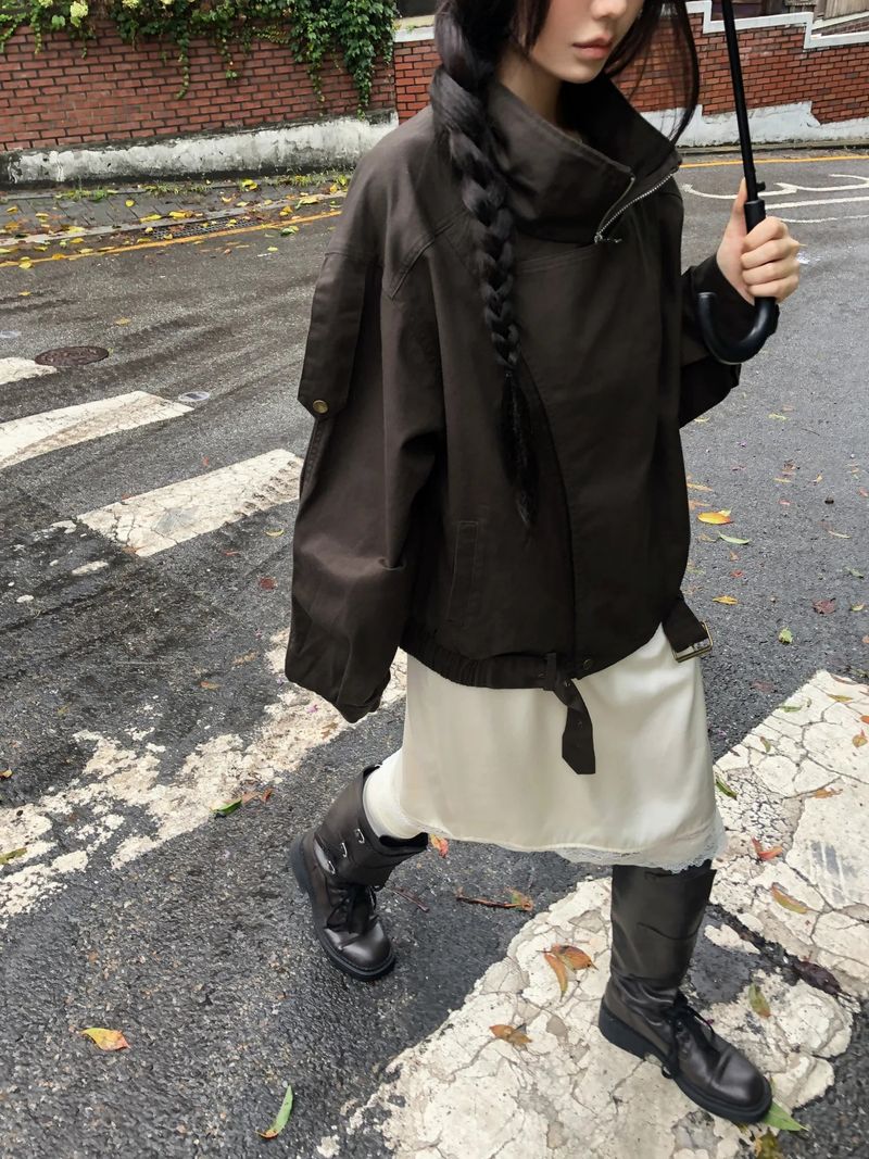 Rean Belted Short Trench Coat