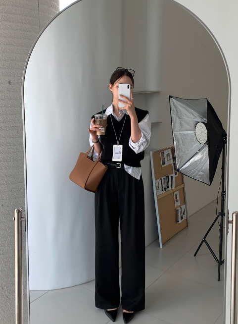 [Lè made/7,000 Sold] ルメイド ベーシック Vネック ベスト