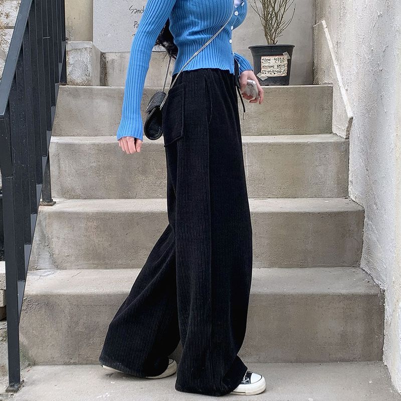 [BELLIDE MADE] Cloud Rib Rubber Waist Wide Pants