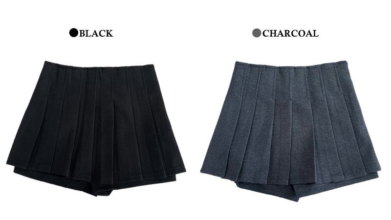 Sunday Pure Wool Pleated Mini SKirt