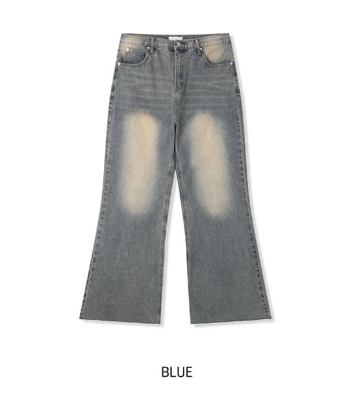 Shadow Cutting Bootcut Denim