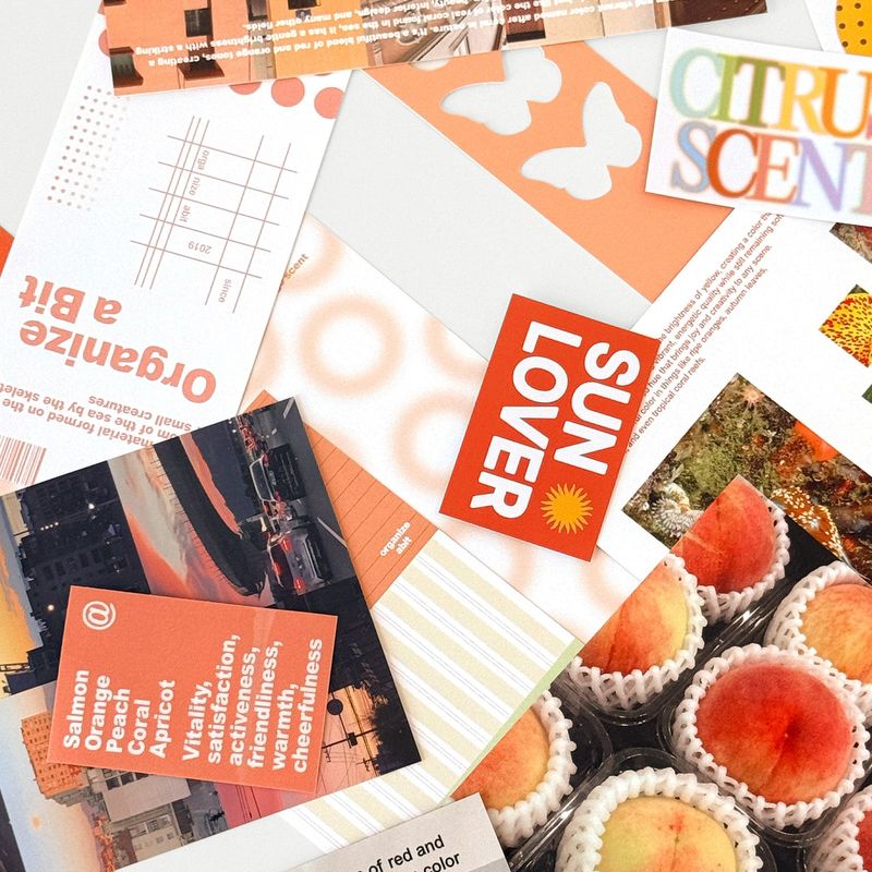 oab tone pack orange / scrap sticker set