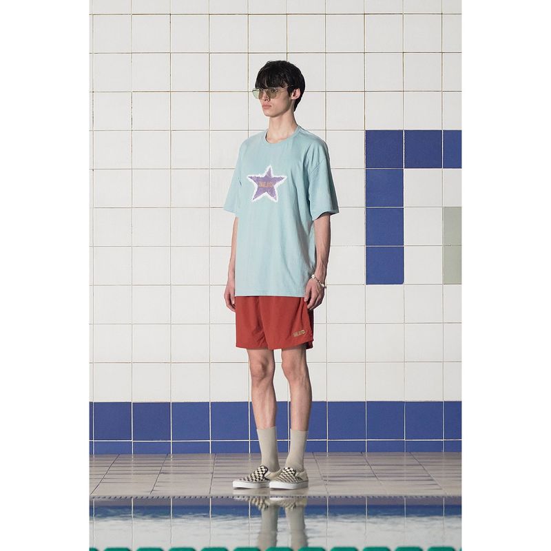 TIE-DYE STAR LOGO T SHIRT / MINT