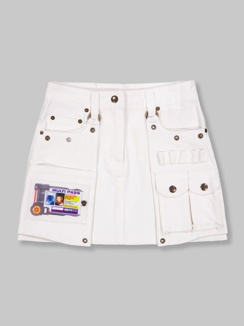 Multipass Cargo MiniSkirt (White)