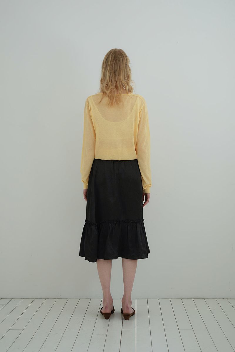 Airy summer cardigan_yellow