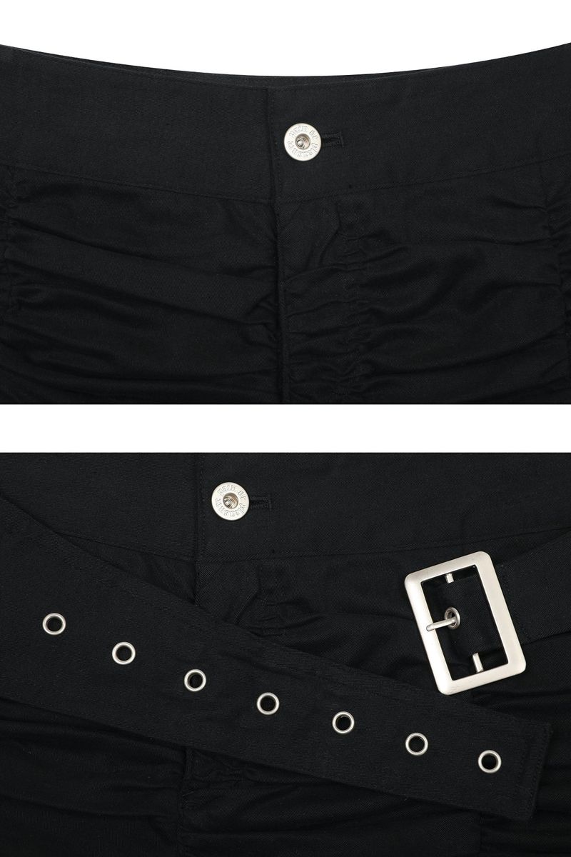 VIOLA BELTED SHORTS black