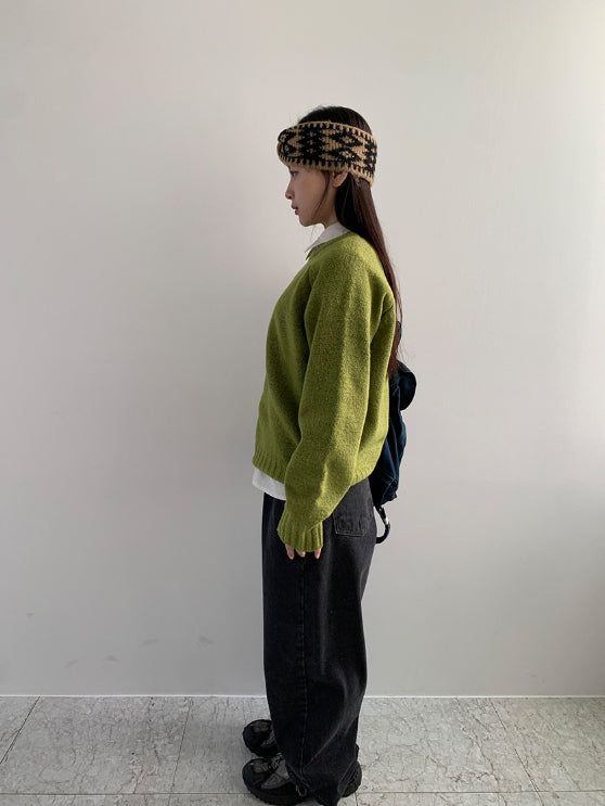 Kirkleb Raglan Color Round Knit