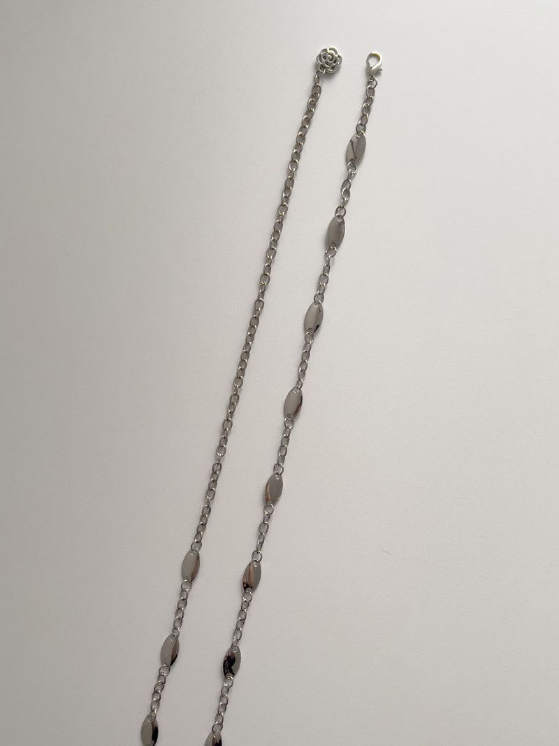 Oval Silver Chain Belt