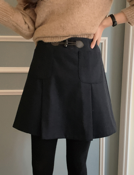 SHOPPERLAND（ショッパーランド）の「ダッフルポケットウール30スカート(2color)（Skirts）」