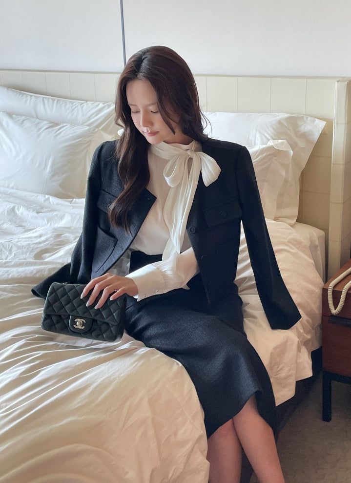 Eve Tweed Crop Jacket