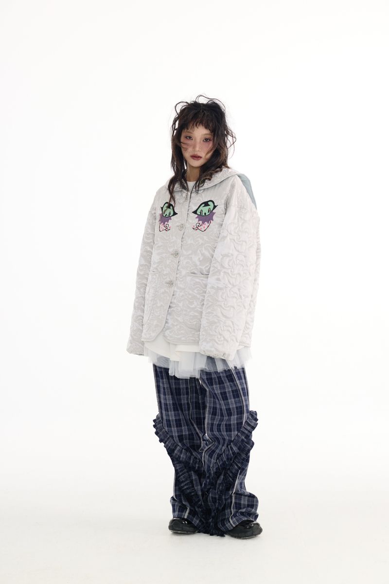 Silver embroidered jacket