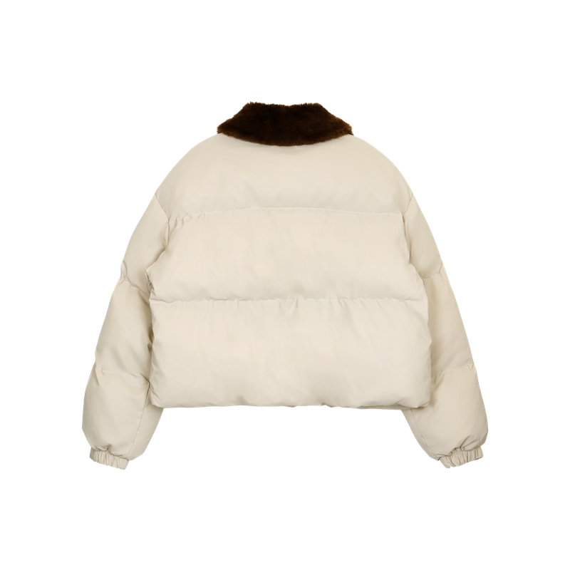 PLUSH FUR COLLAR JUMPER