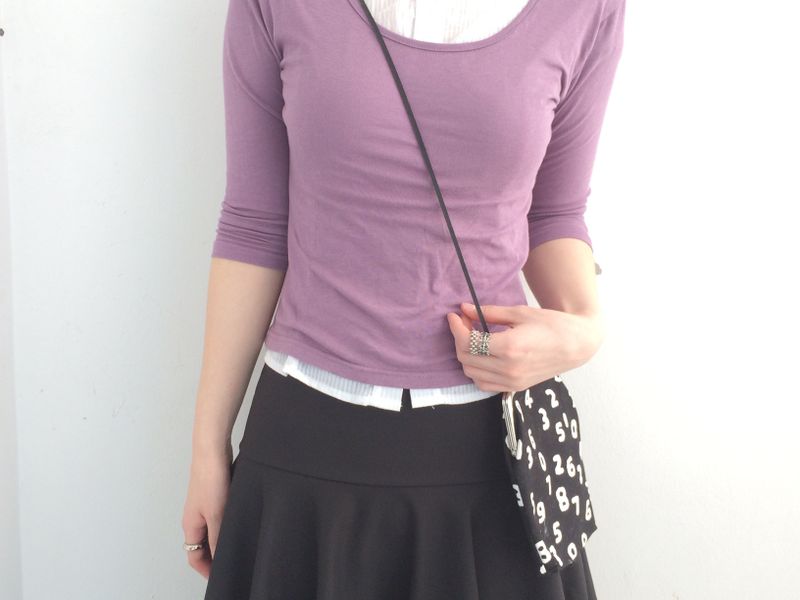 A-line rose flare skirt