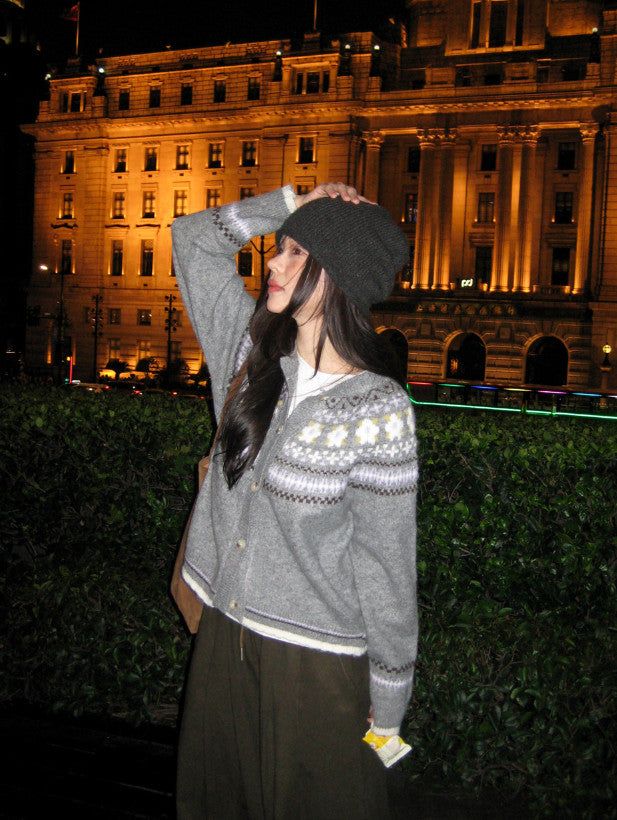 Shirring Ribbon String Knit Beanie (2color)