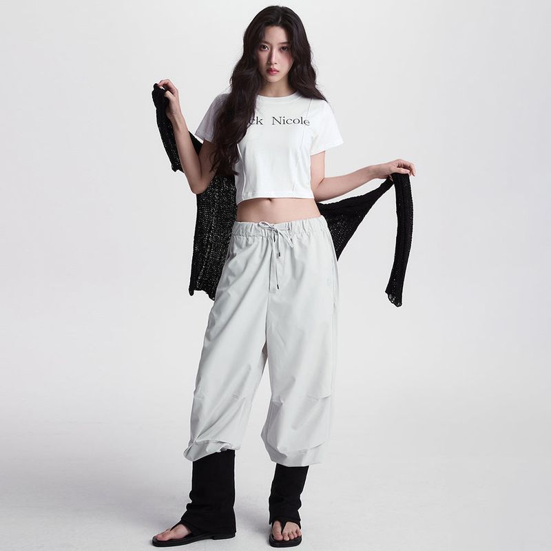 MINIMAL PARACHUTE PANTS_CREAM