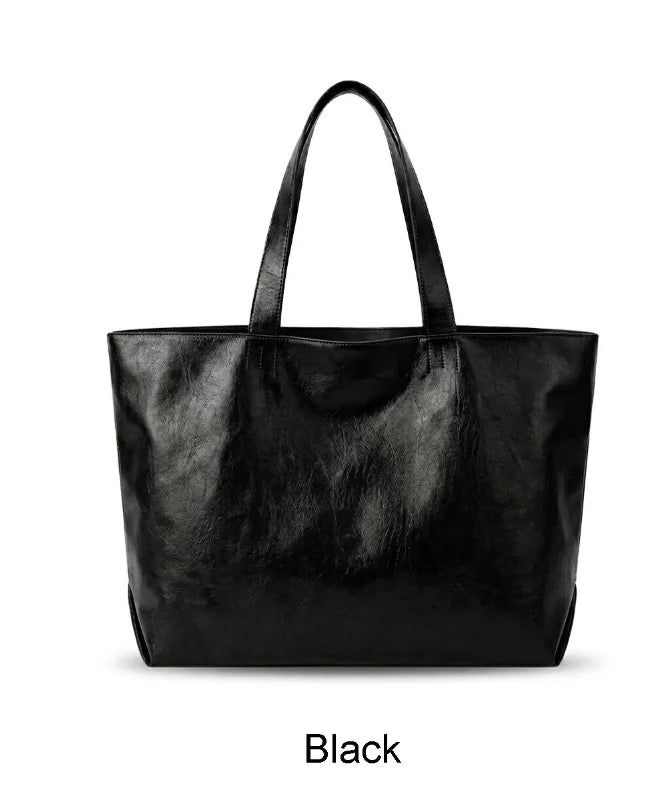 Ladan Big Leather Shoulder Bag
