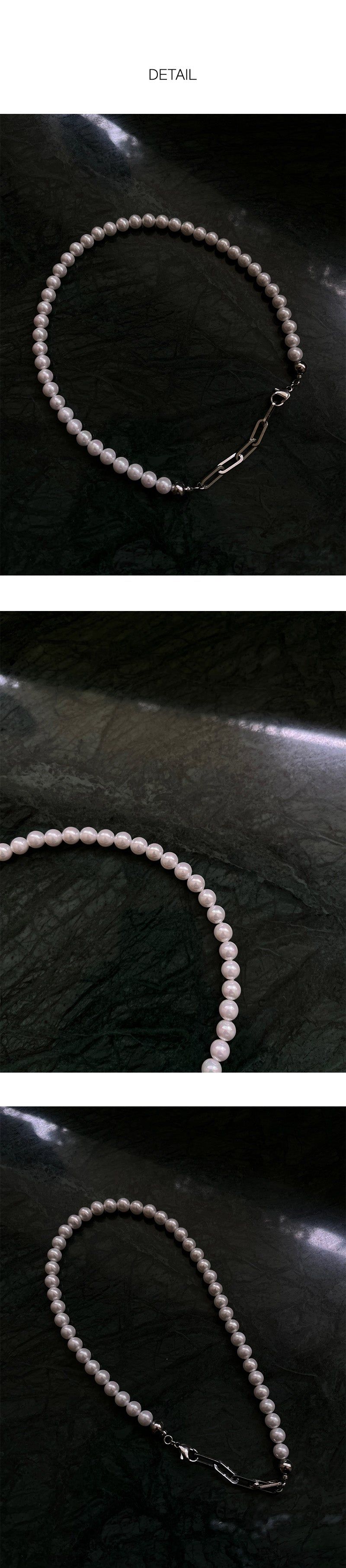 [Unisex] Pearl ball necklace