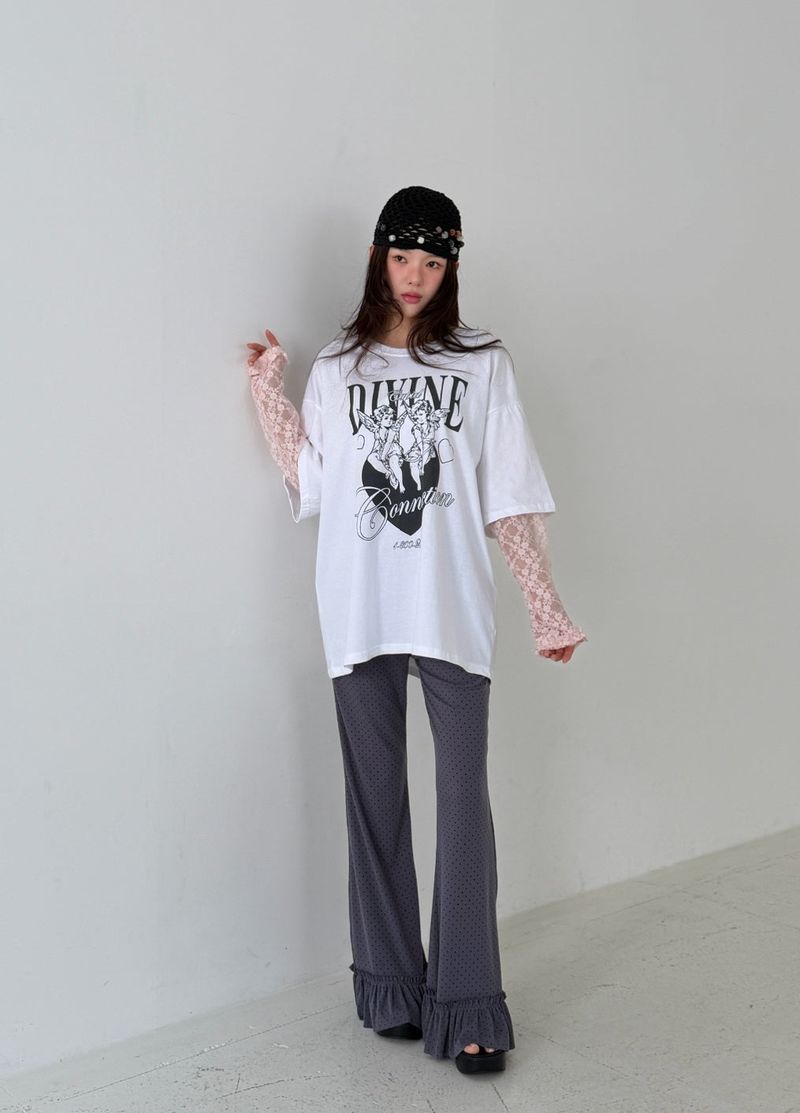ANGEL Lace Layered T-shirt