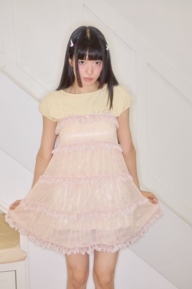 SHINING SKULL HOTFIX TOP (LEMON)
